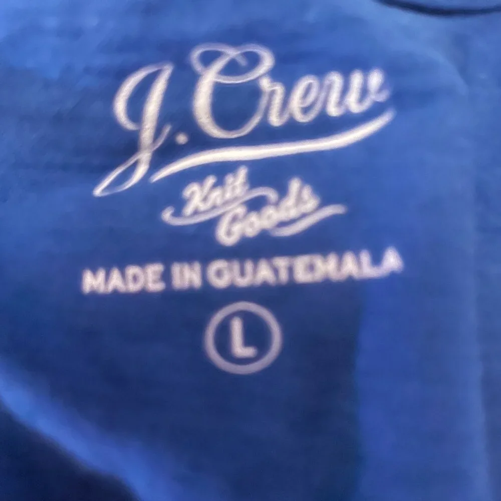 NEW J Crew It's Better By The Beach Ringer Cotton Tee L NWT - Picture 3 of 6